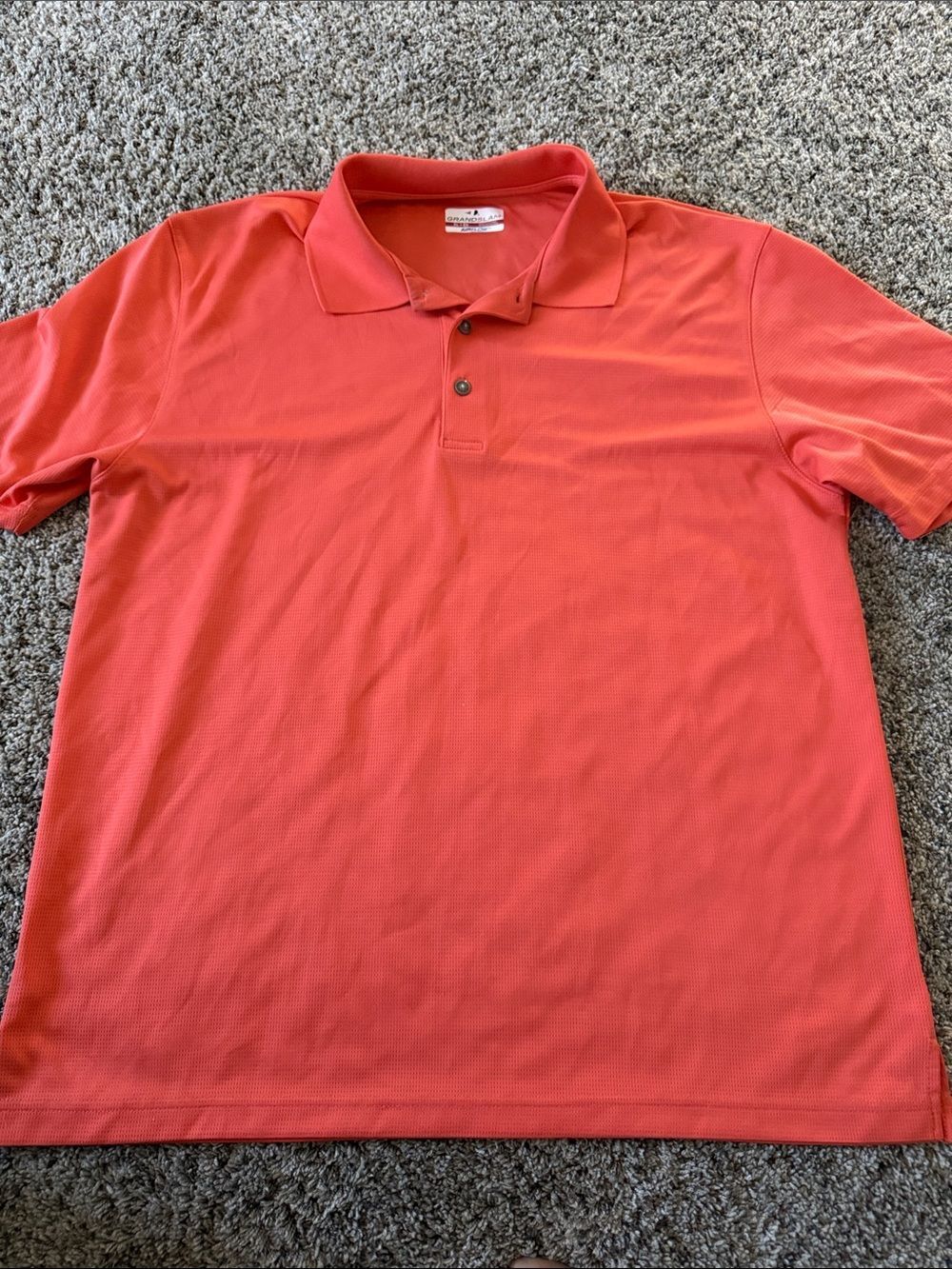 Grand Slam Men's Coral Polo Short Sleeve